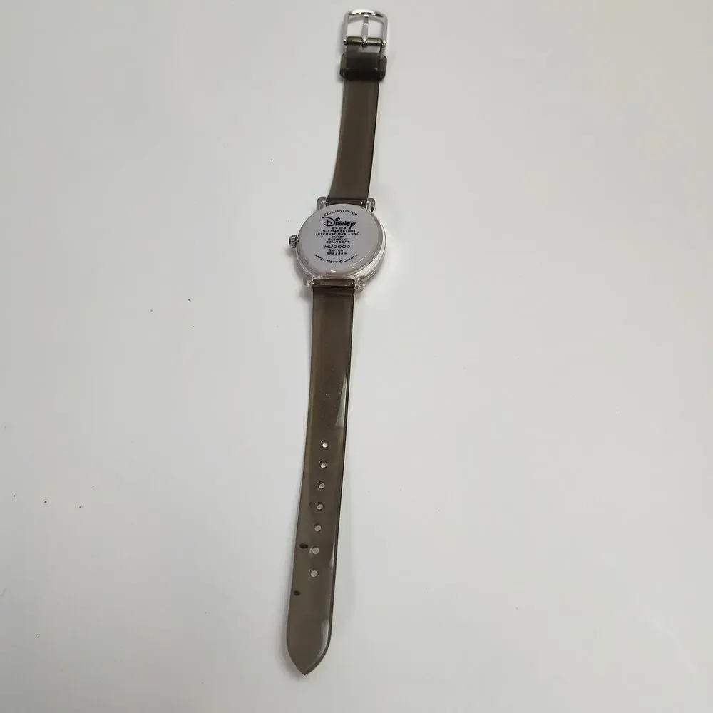 Disney Mickey Mouse Clear Case Watch Mickey Seconds Hand